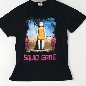 Squid Game Red Light Green Light Doll logo graphic shirt Adult Men XL Young Hee